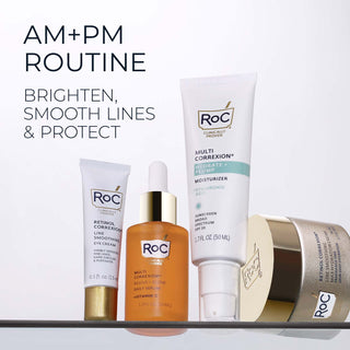 am + pm routine brighten, smooth lines & protect