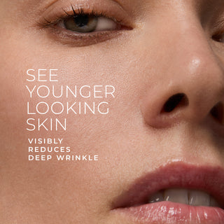 See younger looking skin visibly reduces deep wrinkle